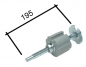 Preview: Wellenzapfen verstellbar zu 70mm Nutwelle Rundung=12mm