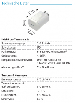 Heizkörper-Thermostat io