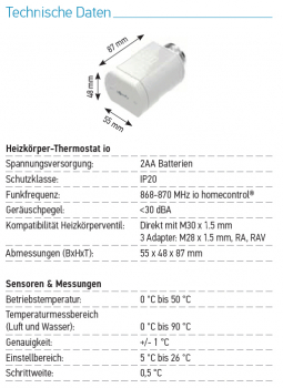 Preview: Heizkörper-Thermostat io