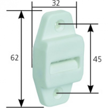 Gurtendurchführung PVC mit Bürste (hoch)