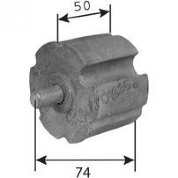 Wellenzapfen aus Metall zu Nutwelle 70 mm Stift 12mm