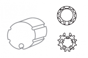 Adapter + Mitnehmer Set 1 für Impac 70