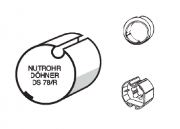 Adapter + Mitnehmer Set 7 für DS 78 Rundnut