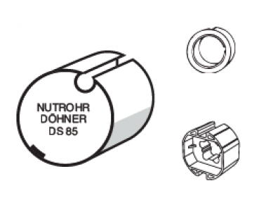 Adapter + Mitnehmer Set 8 für DS 85 Rundnut