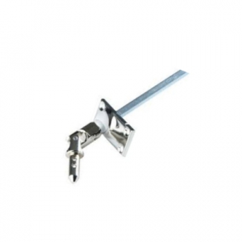 Kreuzgelenk Inox abgeschröpft 45° Platte 32x70mm, Bolzen-System