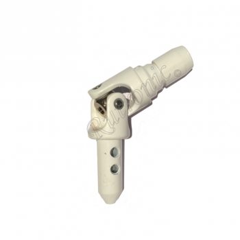 Kreuzgelenk zu Alu- Kurbel innen rund, Bolzen-System (4-Kant Einsatz 8mm)
