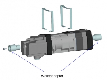 Preview: Somfy Wellenadapter zu 4-Kant Achse