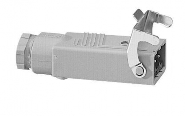 Hirschmann-Stecker STAS3 inkl. Sicherungsbügel